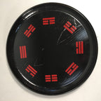 Japanese Wooden Lacquered Tray Obon Vtg Nurimono Black Round UR472