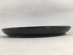 Japanese Wooden Lacquered Tray Obon Vtg Nurimono Black Round UR472
