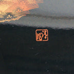 Japanese Wooden Lacquered Tray Obon Vtg Nurimono Black Square Shape LWB44