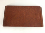 Japanese Wooden Lacquered Tray Obon Vtg Nurimono Brown Ajirobon Square UR513