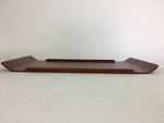 Japanese Wooden Lacquered Tray Obon Vtg Nurimono Brown Ajirobon Square UR513