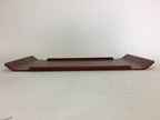 Japanese Wooden Lacquered Tray Obon Vtg Nurimono Brown Ajirobon Square UR513