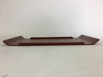 Japanese Wooden Lacquered Tray Obon Vtg Nurimono Brown Ajirobon Square UR513