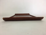 Japanese Wooden Lacquered Tray Obon Vtg Nurimono Brown Ajirobon Square UR513