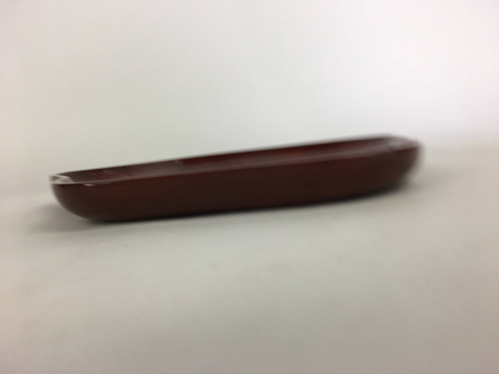 Japanese Wooden Lacquered Tray Obon Vtg Nurimono Plum Blossom Shape UR504
