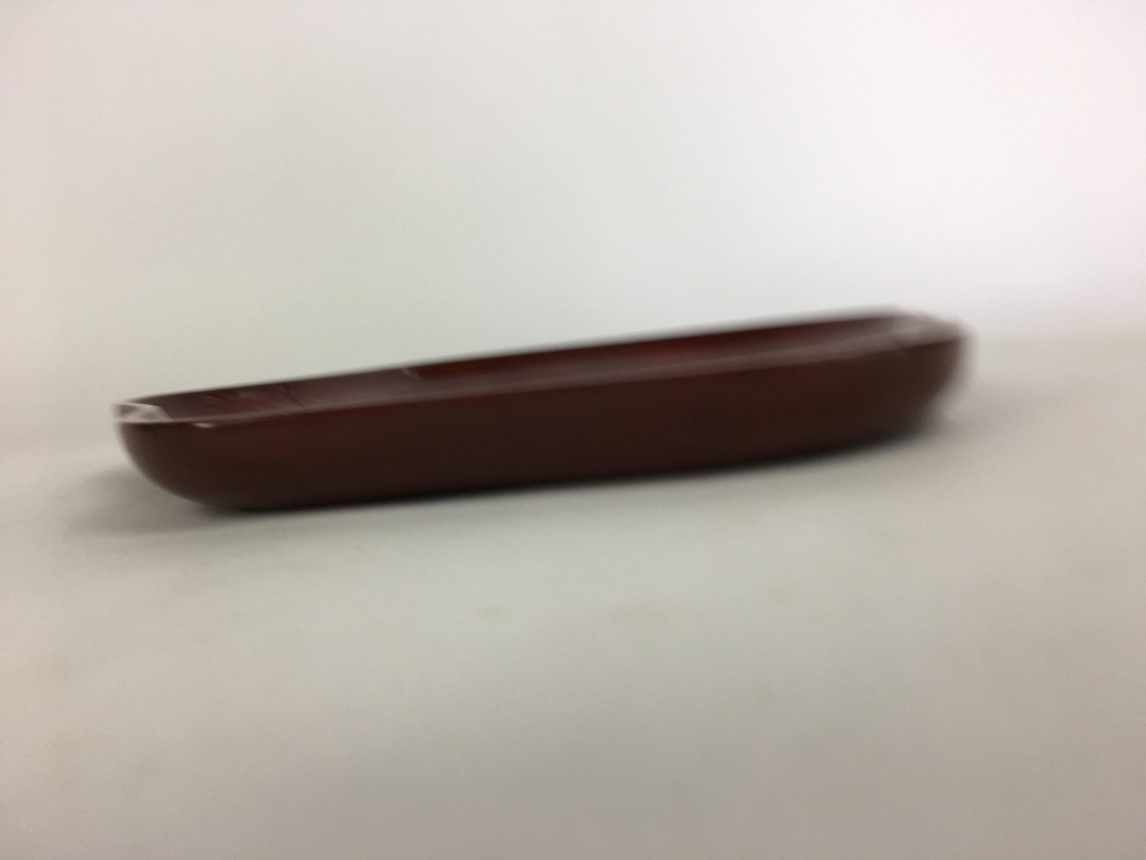 Japanese Wooden Lacquered Tray Obon Vtg Nurimono Plum Blossom Shape UR504