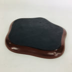 Japanese Wooden Lacquered Tray Obon Vtg Nurimono Plum Blossom Shape UR504