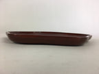 Japanese Wooden Lacquered Tray Obon Vtg Nurimono Plum Blossom Shape UR504