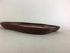 Japanese Wooden Lacquered Tray Obon Vtg Nurimono Plum Blossom Shape UR504