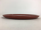 Japanese Wooden Lacquered Tray Obon Vtg Nurimono Round Shape Radish UR540
