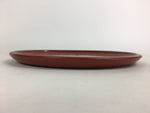 Japanese Wooden Lacquered Tray Obon Vtg Nurimono Round Shape Radish UR540