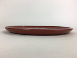 Japanese Wooden Lacquered Tray Obon Vtg Nurimono Round Shape Radish UR540