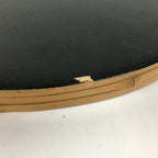Japanese Wooden Lacquered Tray Obon Vtg Round Bamboo Work UR633