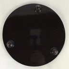 Japanese Wooden Lacquered Tray Obon Vtg Round Raised bottom Red Black UR712