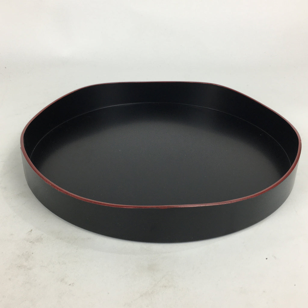 Japanese Wooden Lacquered Tray Obon Vtg Sando-Bon Tea Ceremony UR617