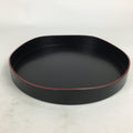 Japanese Wooden Lacquered Tray Obon Vtg Sando-Bon Tea Ceremony UR617
