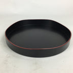 Japanese Wooden Lacquered Tray Obon Vtg Sando-Bon Tea Ceremony UR617
