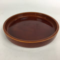Japanese Wooden Lacquered Tray Obon Vtg Shunkei-Nuri Round Shape UR538