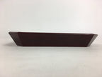 Japanese Wooden Lacquered Tray Obon Vtg Shunkei-Nuri Square Shape Red UR541