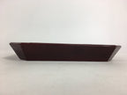 Japanese Wooden Lacquered Tray Obon Vtg Shunkei-Nuri Square Shape Red UR541