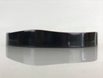 Japanese Wooden Lacquered Tray Obon Vtg Wavy Edge Round Black Red UR845