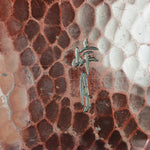 Japanese Wooden Lacquered Tray Obon Vtg Wood Carving Plum Blossom UR519