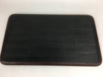 Japanese Wooden Lacquered Tray Obon Vtg Wood Carving Plum Blossom UR519