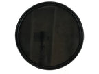 Japanese Wooden Lacquered Tray Round Obon Vtg Nurimono Black UR806