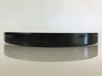 Japanese Wooden Lacquered Tray Round Obon Vtg Nurimono Black UR806