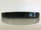 Japanese Wooden Lacquered Tray Round Obon Vtg Nurimono Black UR806