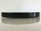 Japanese Wooden Lacquered Tray Round Obon Vtg Nurimono Black UR806