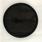 Japanese Wooden Lacquered Tray Round Obon Vtg Nurimono Black UR806