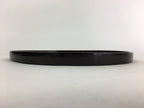 Japanese Wooden Lacquered Tray Round Obon Vtg Nurimono Dark Brown UR788