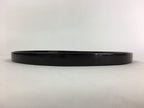 Japanese Wooden Lacquered Tray Round Obon Vtg Nurimono Dark Brown UR788