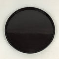 Japanese Wooden Lacquered Tray Round Obon Vtg Nurimono Dark Brown UR788