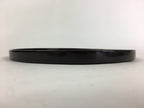 Japanese Wooden Lacquered Tray Round Obon Vtg Nurimono Dark Brown UR789