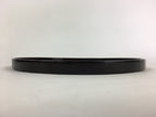 Japanese Wooden Lacquered Tray Round Obon Vtg Nurimono Dark Brown UR789