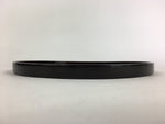 Japanese Wooden Lacquered Tray Round Obon Vtg Nurimono Dark Brown UR789