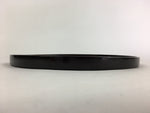 Japanese Wooden Lacquered Tray Round Obon Vtg Nurimono Dark Brown UR789