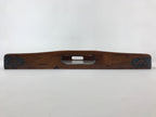 Japanese Wooden Lacquered Tray Vtg Nurimono Obon Rectangle Brown UR813