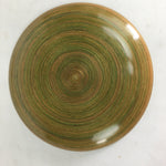 Japanese Wooden Lacquerware 2pc Plates Vtg Round Senmaki Hida-Takayama UR583
