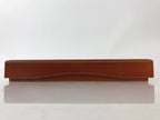 Japanese Wooden Lacquerware Lidded Box Fumibako Letter Stationary Box Brown FB68