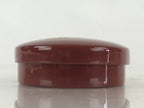 Japanese Wooden Lacquerware Lidded Toothpick Case Yoji-Ire Vtg Flower Pine UR853