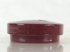 Japanese Wooden Lacquerware Lidded Toothpick Case Yoji-Ire Vtg Flower Red PX676