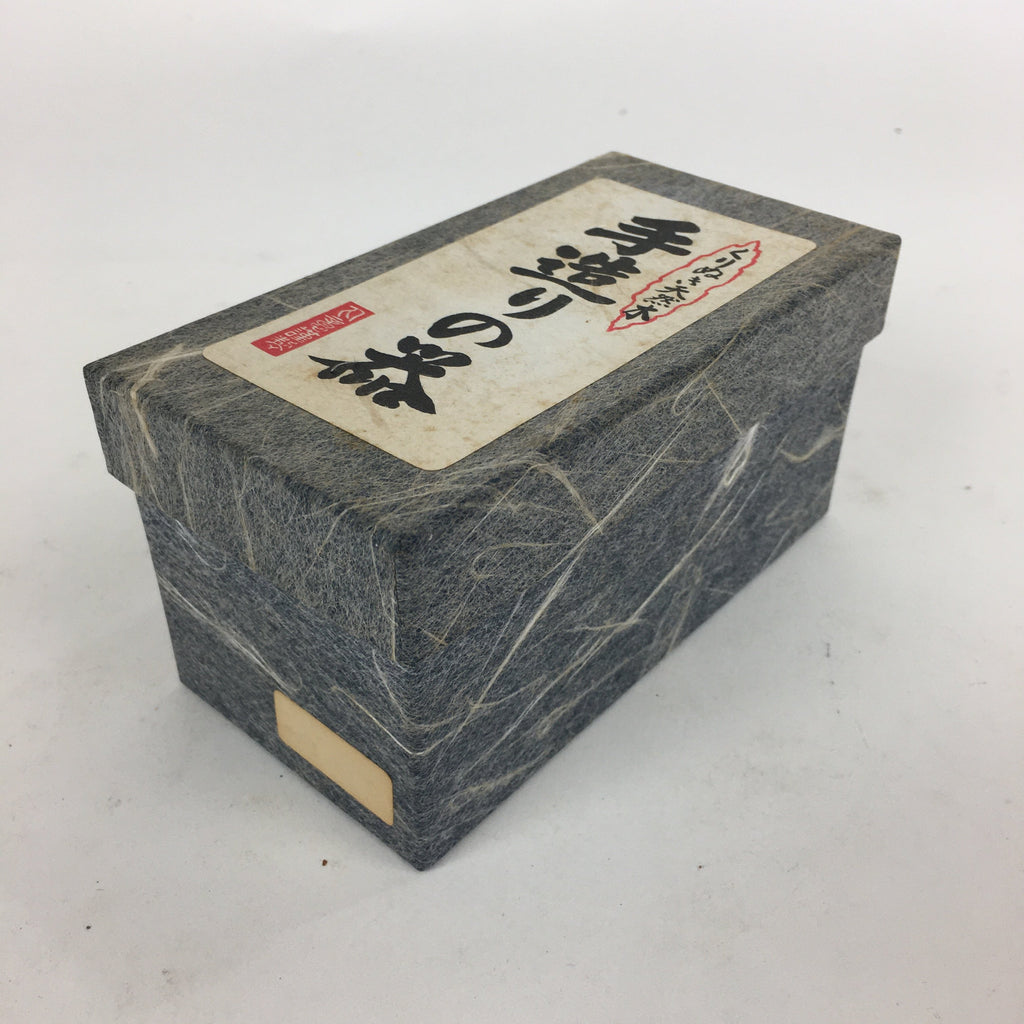 Japanese Wooden Lacquerware Sake Cup 2pc Set Vtg Hollowed Natural Wood UR611