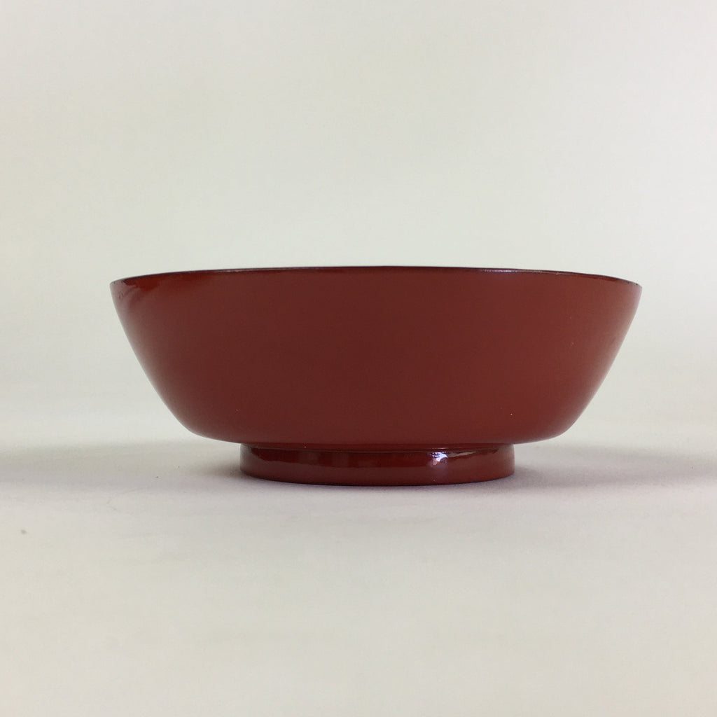 Japanese Wooden Lacquerware Small Bowl Vtg Urushinuri Red Kobachi UR768