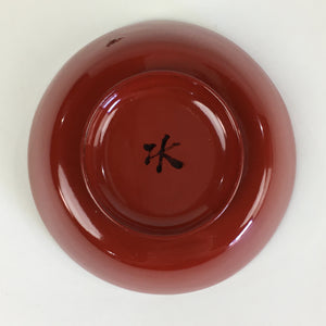 Japanese Wooden Lacquerware Small Bowl Vtg Urushinuri Red Kobachi UR769