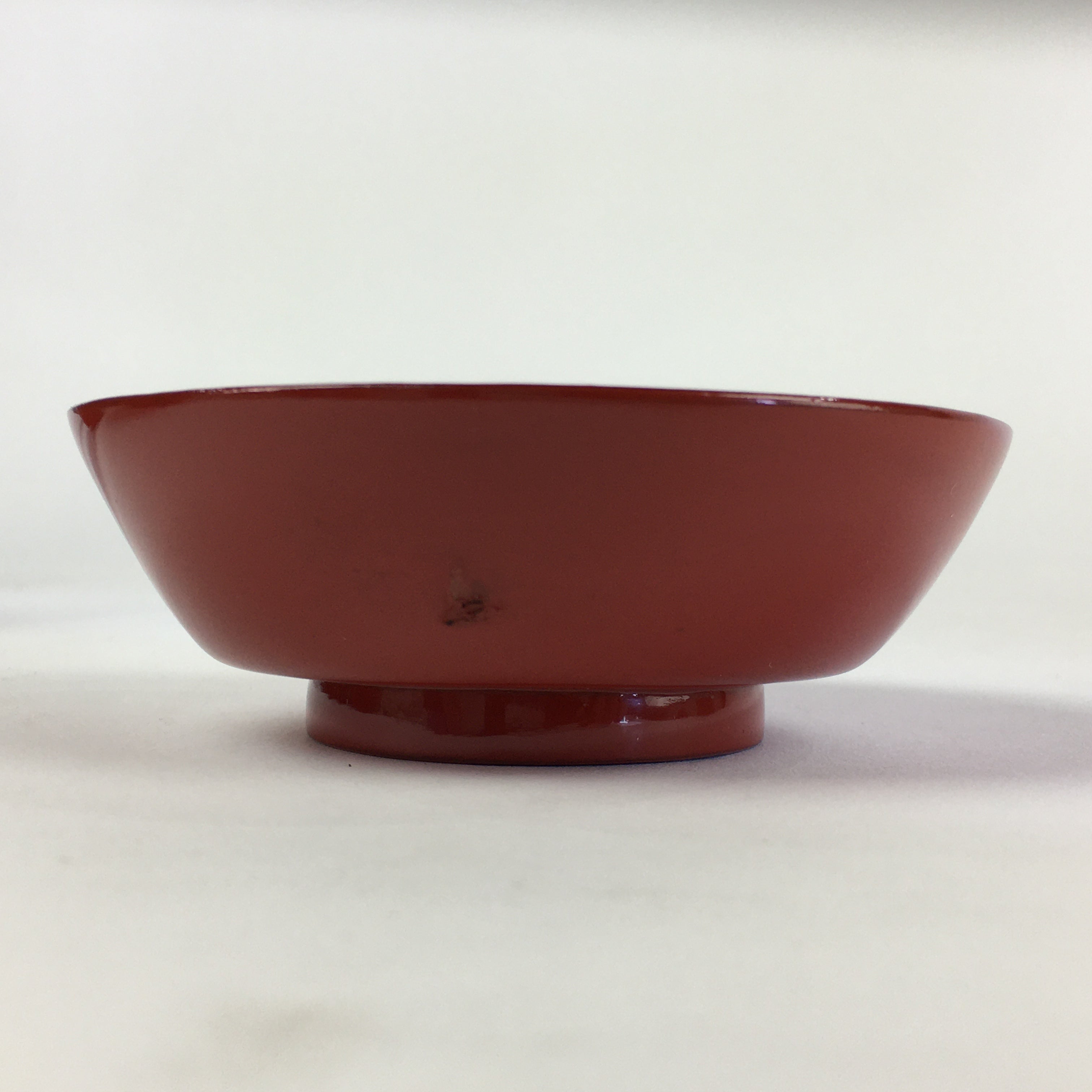 Japanese Wooden Lacquerware Small Bowl Vtg Urushinuri Red Kobachi UR769