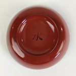 Japanese Wooden Lacquerware Small Bowl Vtg Urushinuri Red Kobachi UR770