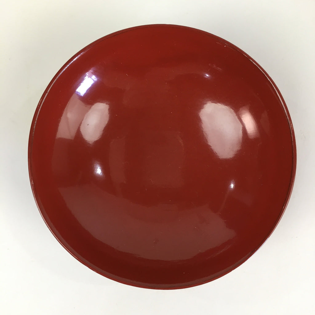 Japanese Wooden Lacquerware Small Bowl Vtg Urushinuri Red Kobachi UR772
